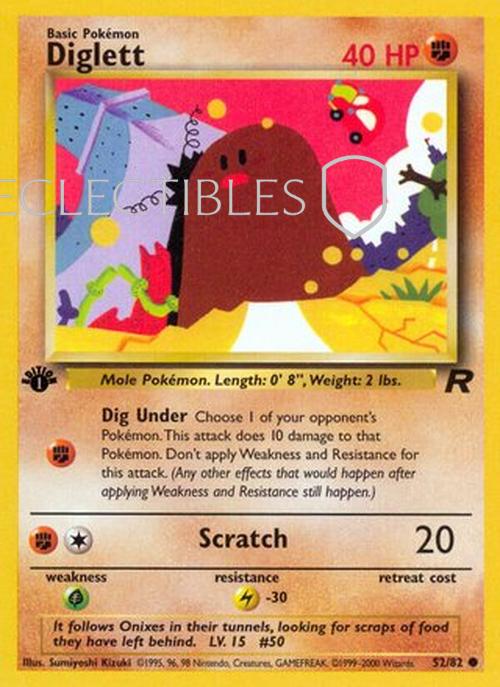 Pokemon Team Rocket 52/82 Diglett