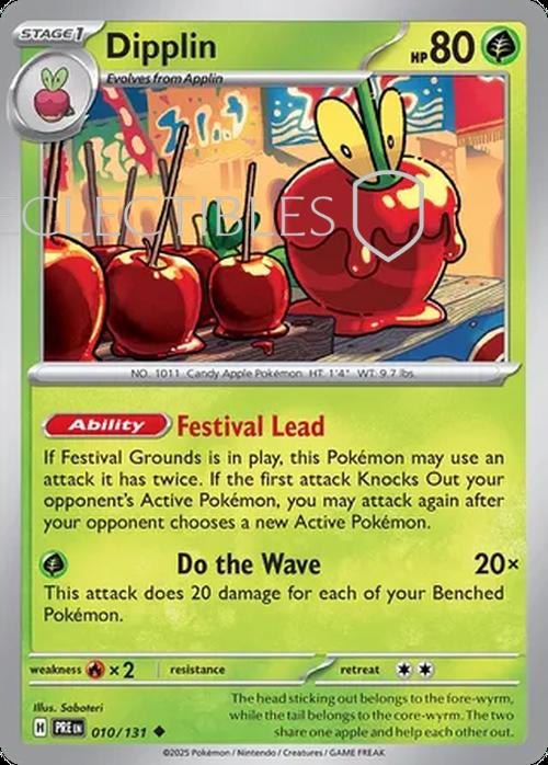 Pokemon Prismatic Evolutions 010/131 Dipplin Reverse Holo