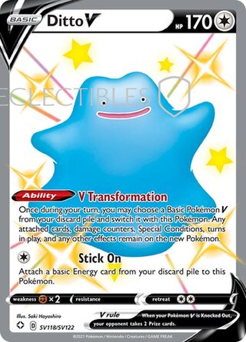Pokemon Shining Fates SV 118/122 Ditto V