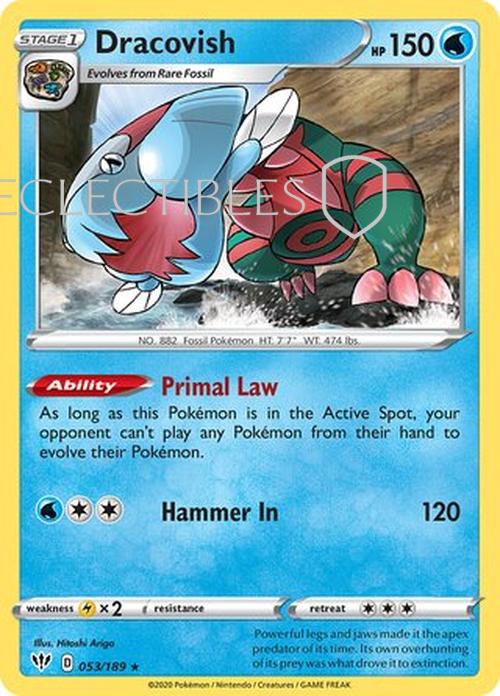 Pokemon Darkness Ablaze 053/189 Dracovish Holo