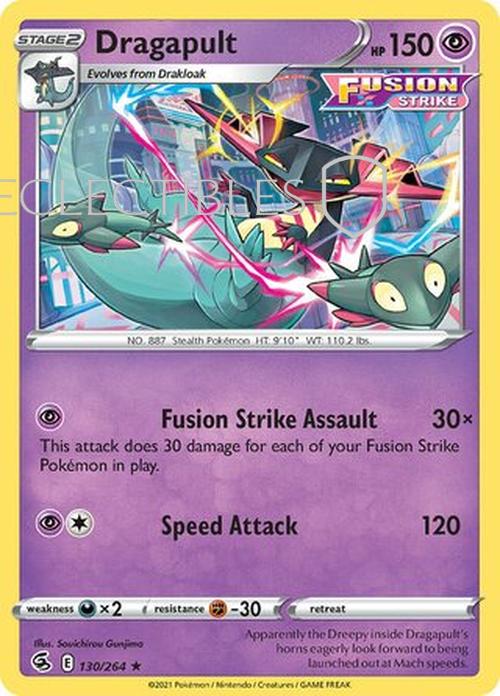 Pokemon Fusion Strike 130/264 Dragapult Holo