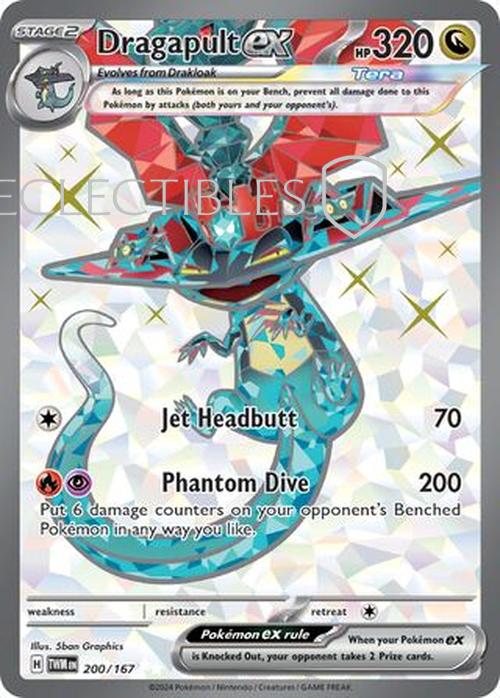 Pokemon Twilight Masquerade 200/167 Dragapult ex