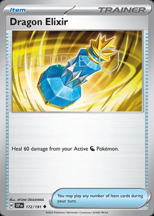 Pokemon Surging Sparks 172/191 Dragon Elixir  Reverse Holo