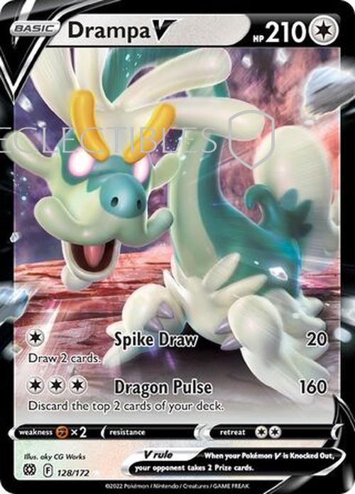 Pokemon Brilliant Stars 128/172 Drampa V