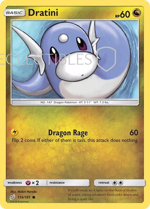 Pokemon Team up 116/181 Dratini Reverse Holo