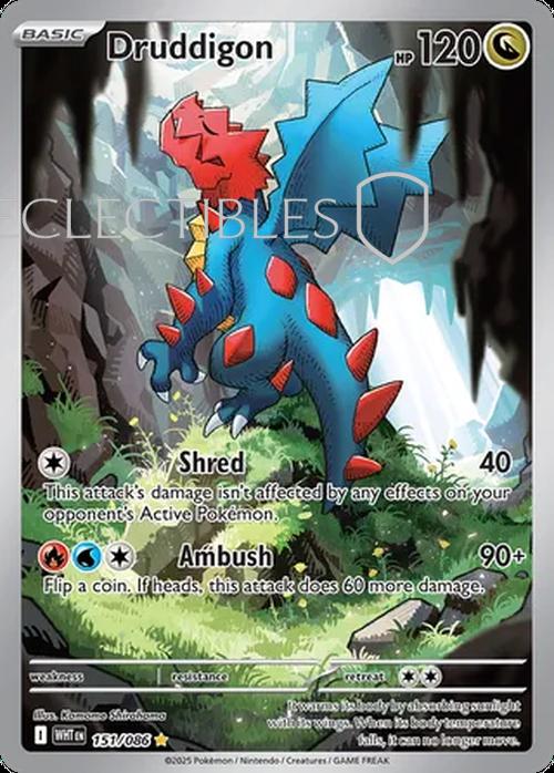 Pokemon White Flare 151/086 Druddigon