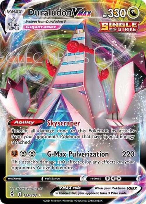 Pokemon Evolving Skies 123/203 Duraludon VMAX
