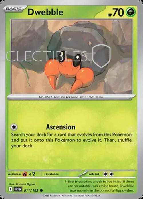 Pokemon Destined Rivals 011/182 Dwebble Reverse Holo