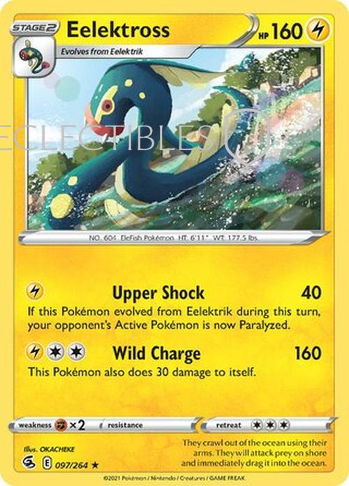 Pokemon Fusion Strike 097/264 Eelektross Reverse Holo