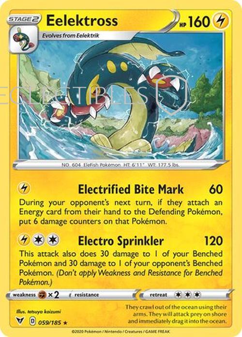 Pokemon Vivid Voltage 059/185 Eelektross Reverse Holo