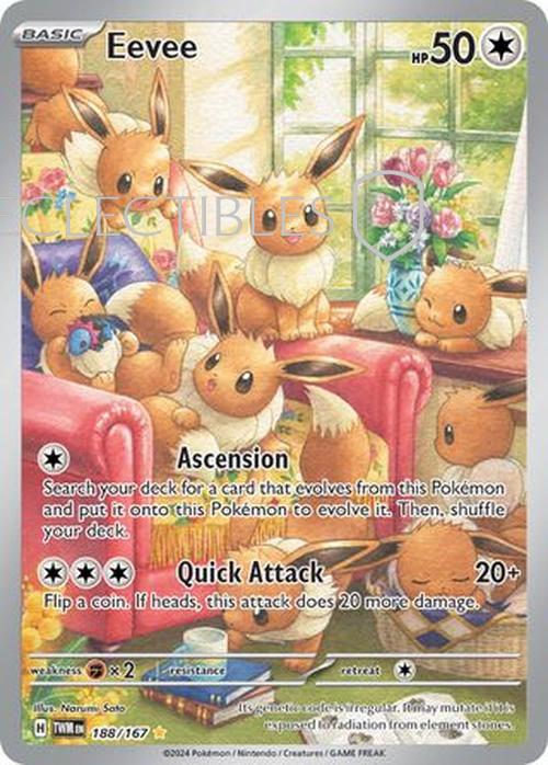 Pokemon Twilight Masquerade 188/167 Eevee