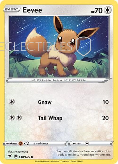 Pokemon Vivid Voltage 130/185 Eevee Reverse Holo