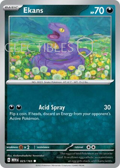 Pokemon Scarlet & Violet 151 023/165 Ekans  Reverse Holo
