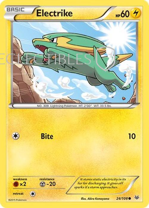 Pokemon Roaring Skies 024/108 Electrike Reverse Holo