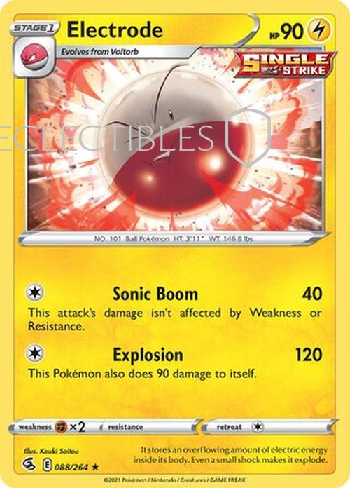 Pokemon Fusion Strike 088/264 Electrode  Reverse Holo