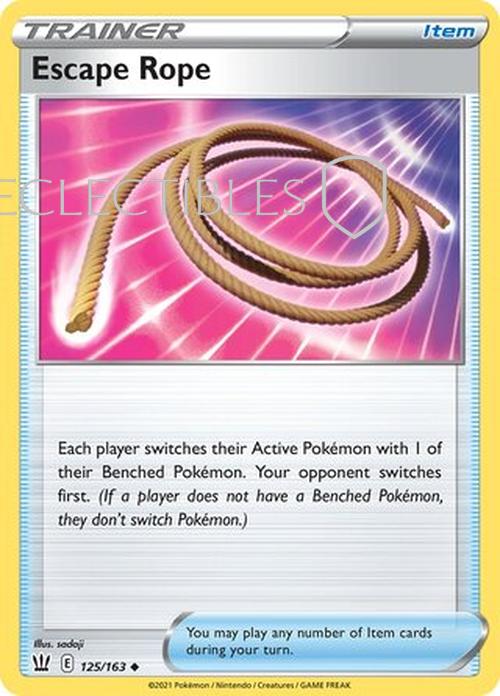 Pokemon Battle Styles 125/163 Escape Rope Reverse Holo