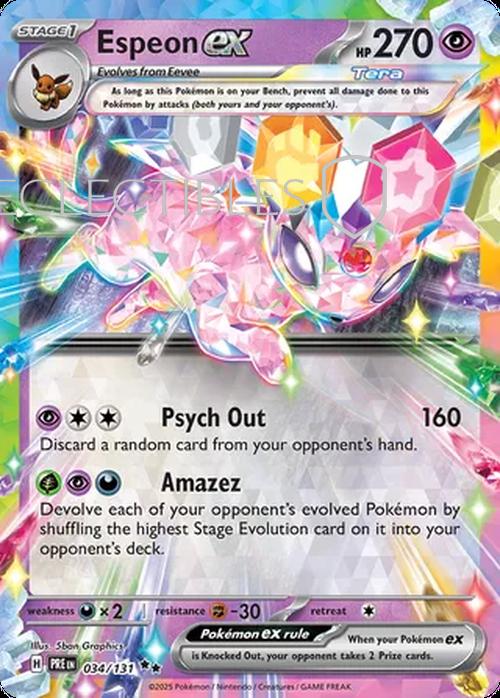 Pokemon Prismatic Evolutions 034/131 Espeon ex
