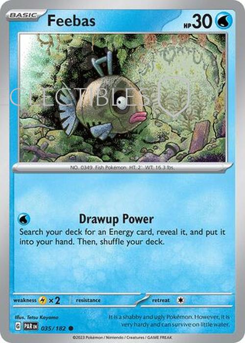 Pokemon Paradox Rift 035/182 Feebas Reverse Holo