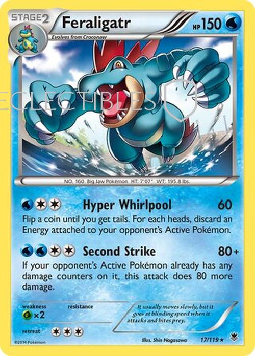 Pokemon Phantom Forces 017/119 Feraligatr holo