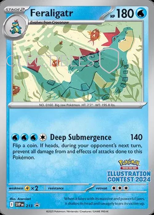 Pokemon SV Black Star Promos SV 213 Feraligatr