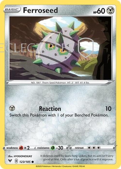 Pokemon Vivid Voltage 123/185 Ferroseed Reverse Holo
