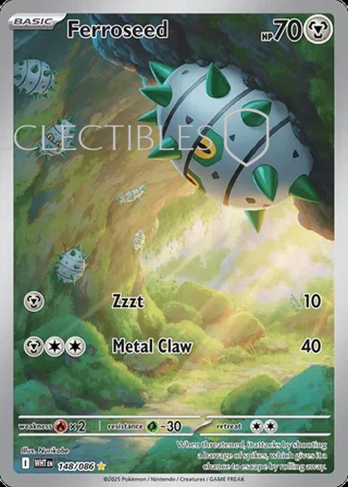 Pokemon White Flare 148/086 Ferroseed