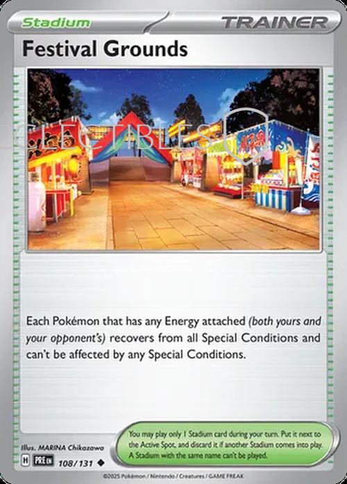 Prismatic Evolutions 108/131 Festival Grounds Pokeball Reverse