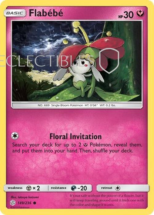 Pokemon Cosmic Eclipse 149/236 Flabebe Reverse Holo
