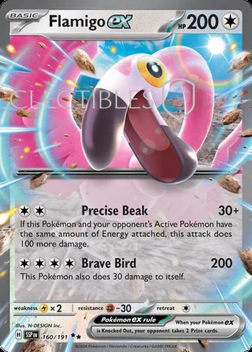 Pokemon Surging Sparks 160/191 Flamigo ex