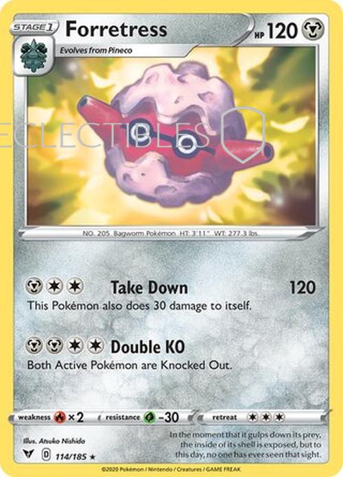 Pokemon Vivid Voltage 114/185 Forretress Reverse Holo