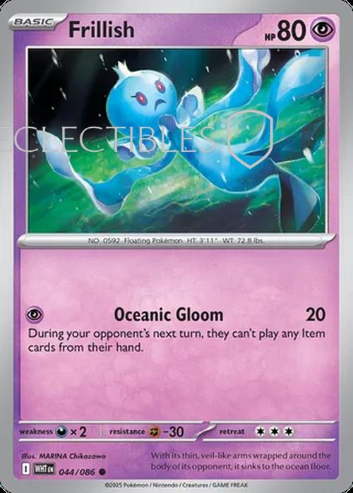 Pokemon White Flare 044/086 Frillish Reverse Holo