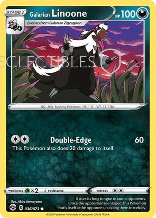Pokemon Champions Path 036/73 Galarian Linoone Reverse Holo