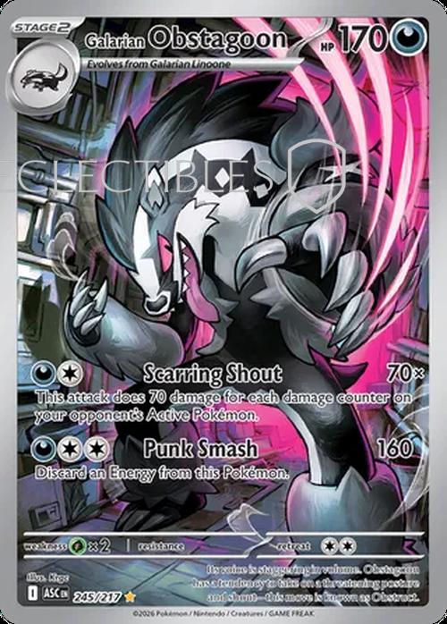 Pokemon Ascended Heroes 245/217 Galarian Obstagoon