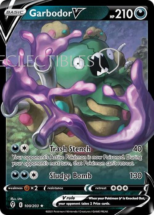 Pokemon Evolving Skies 100/203 Garbodor V