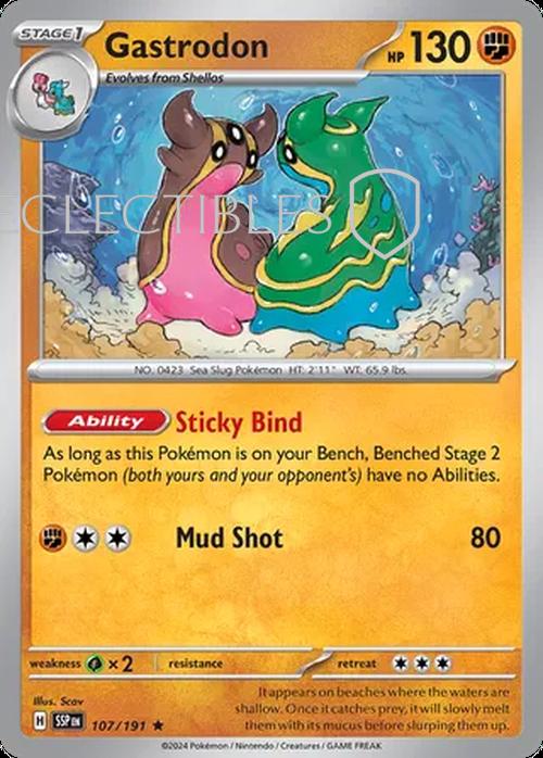 Pokemon Surging Sparks 107/191 Gastrodon  Reverse Holo