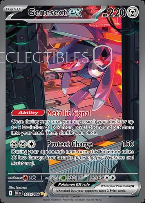 Pokemon Black Bolt 169/086 Genesect ex