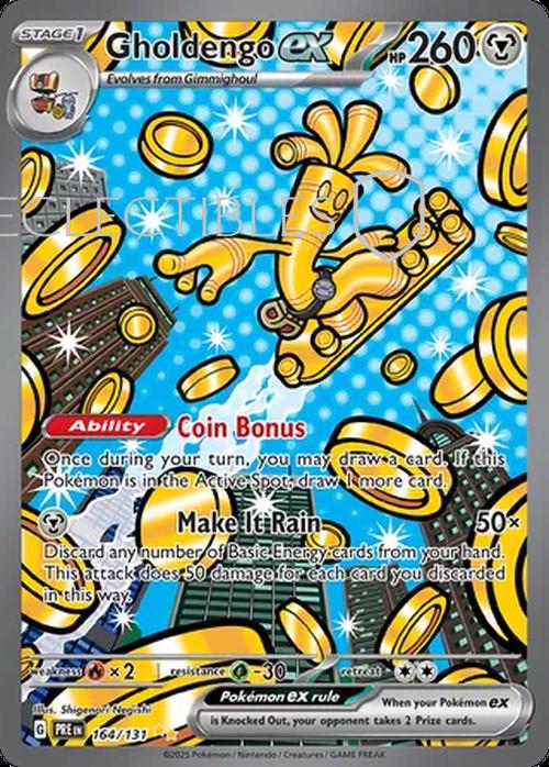 Pokemon Prismatic Evolutions 164/131 Gholdengo ex