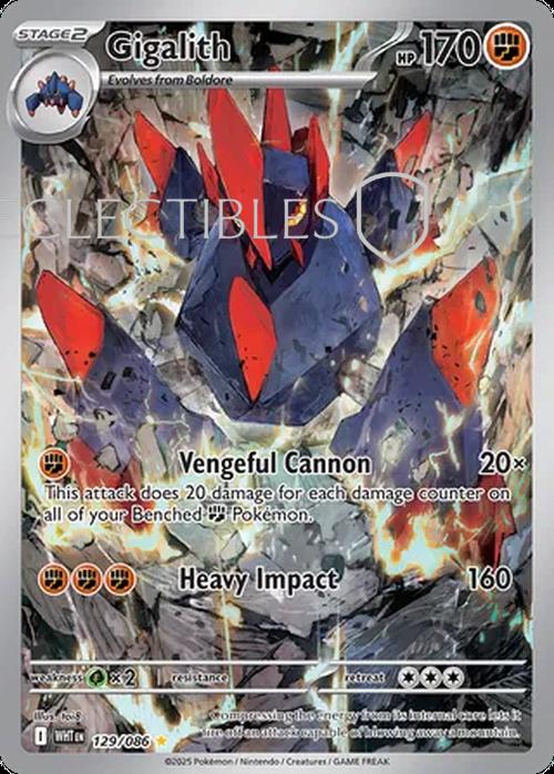 Pokemon White Flare 129/086 Gigalith