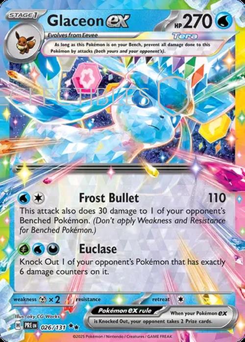 Pokemon Prismatic Evolutions 026/131 Glaceon ex