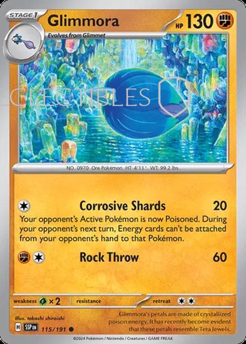 Pokemon Surging Sparks 115/191 Glimmora Reverse Holo