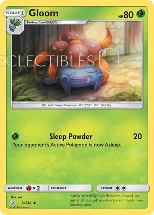Pokemon Cosmic Eclipse 003/236 Gloom  Reverse Holo