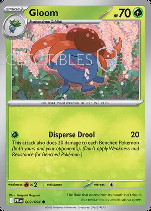 Pokemon Phantasmal Flames 002/094 Gloom Reverse Holo