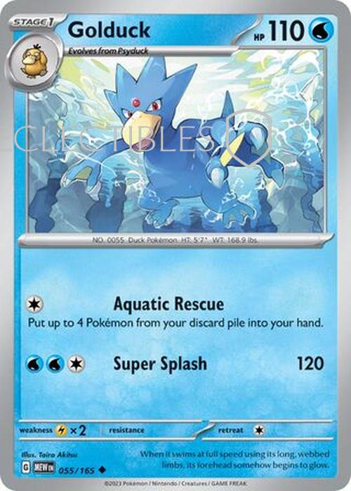 Pokemon Scarlet & Violet 151 055/165 Golduck  Reverse Holo