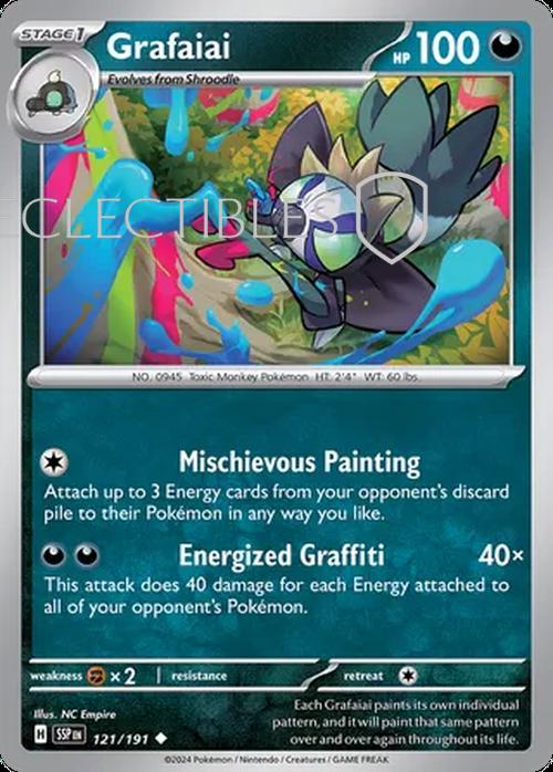 Pokemon Surging Sparks 121/191 Grafaiai Reverse Holo