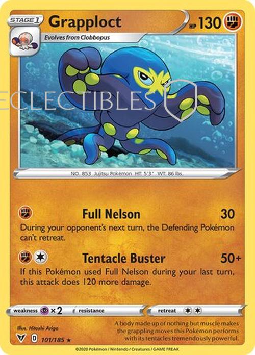 Pokemon Vivid Voltage 101/185 Grapploct Reverse Holo