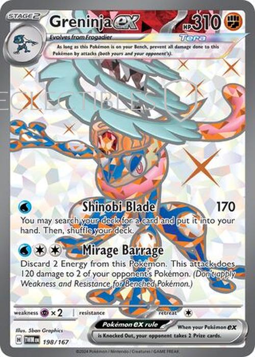 Pokemon Twilight Masquerade 198/167 Greninja ex
