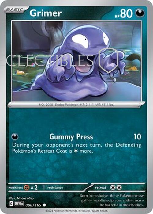 Pokemon Scarlet & Violet 151 088/165 Grimer  Reverse Holo