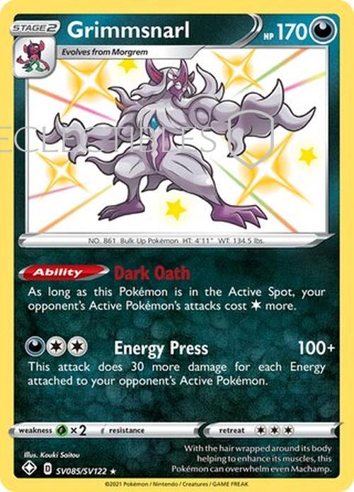 Pokemon Shining Fates SV 085/122 Grimmsnarl