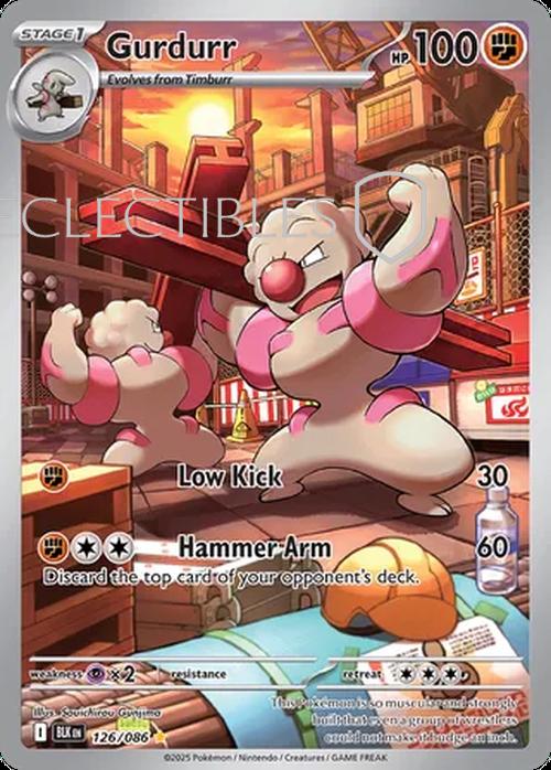 Pokemon Black Bolt 126/086 Gurdurr