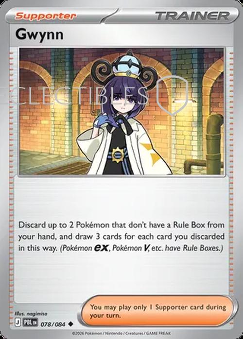 Pokemon pitch black 078/84 Gwynn Reverse Holo